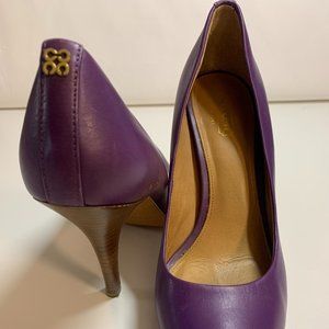 Coach Plum Heels